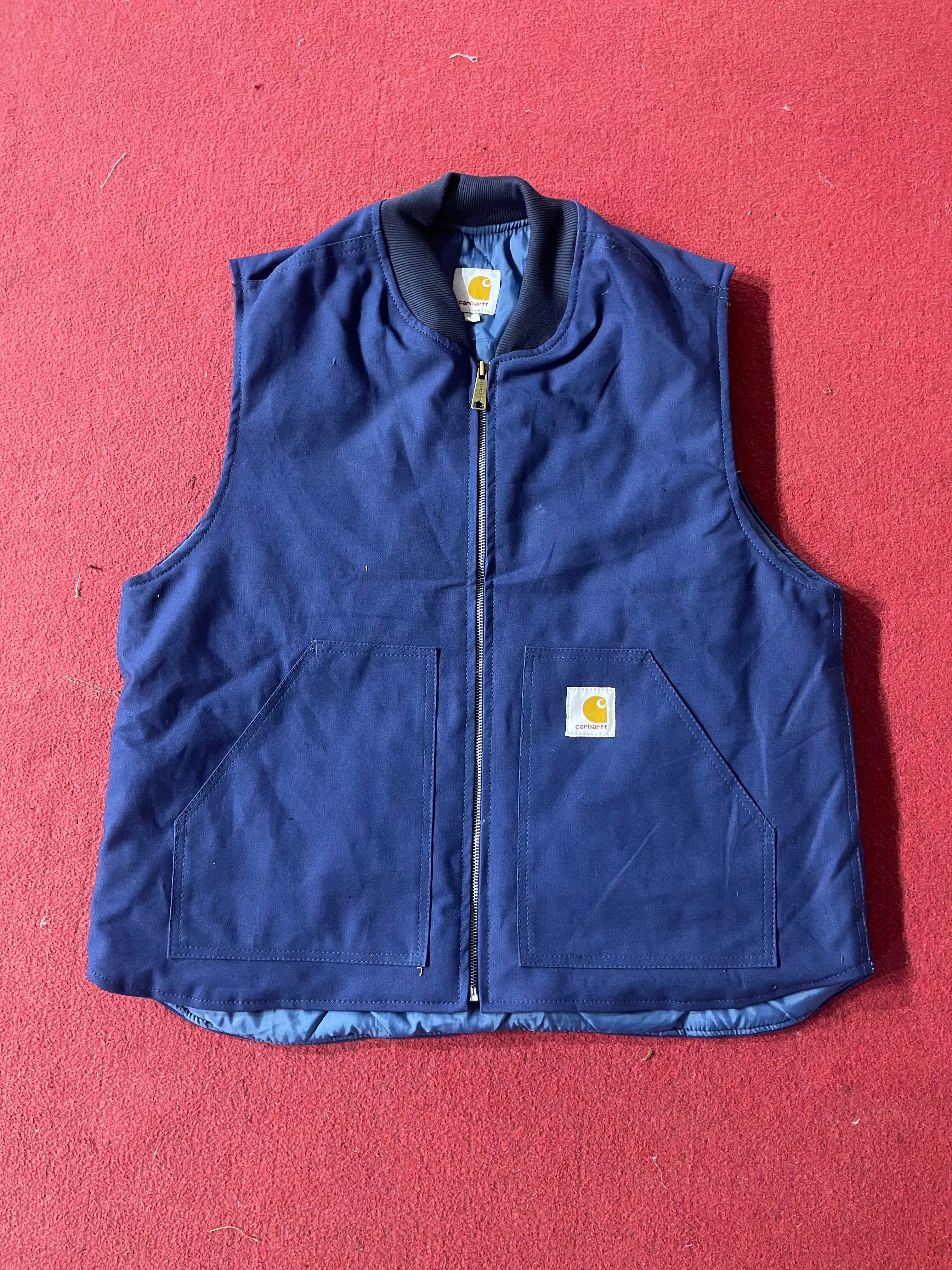 Royal blue rework carhartt vest