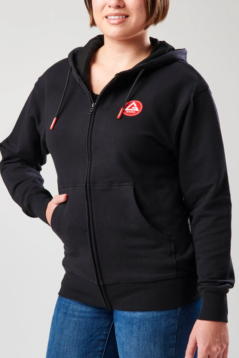 RS Classics Womens Zip Up Hoodie - Black