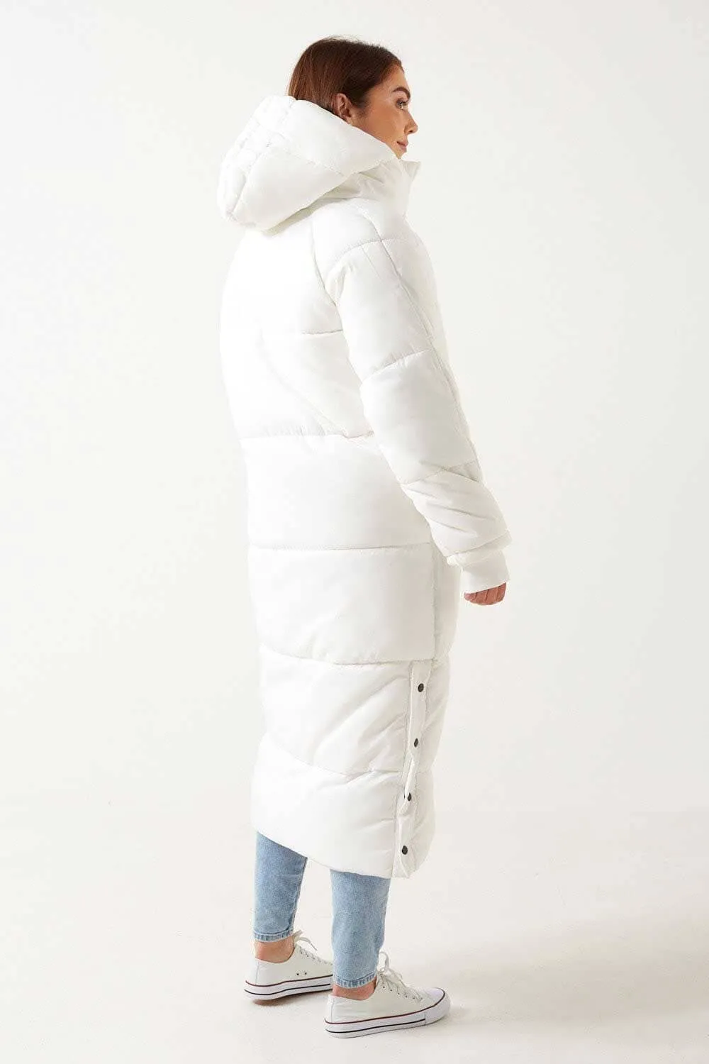 RSG Women's Hooded Longline Puffer Jacket