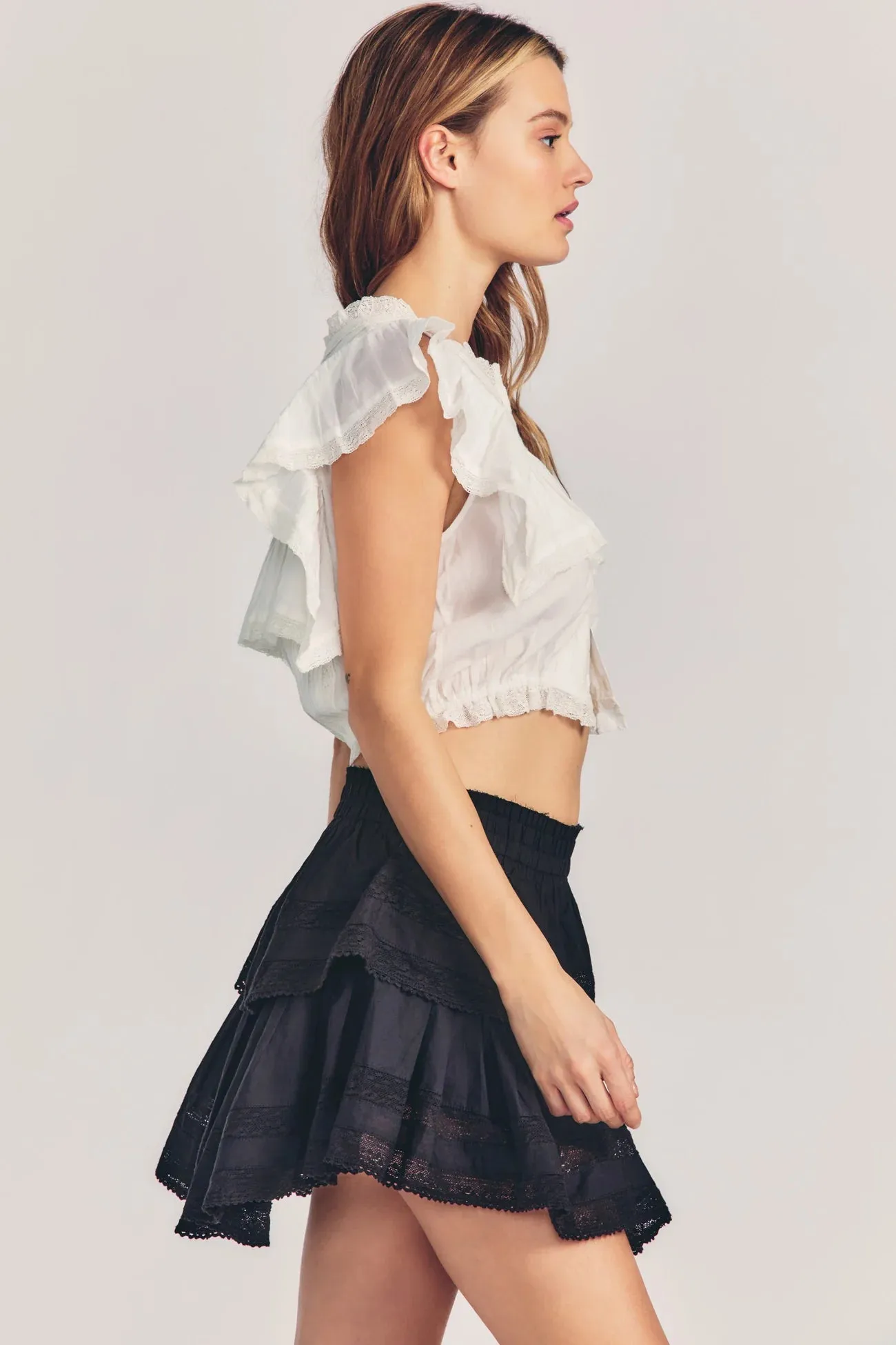 Ruffle Mini Skirt