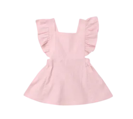 Ruffles Cross Back Dress