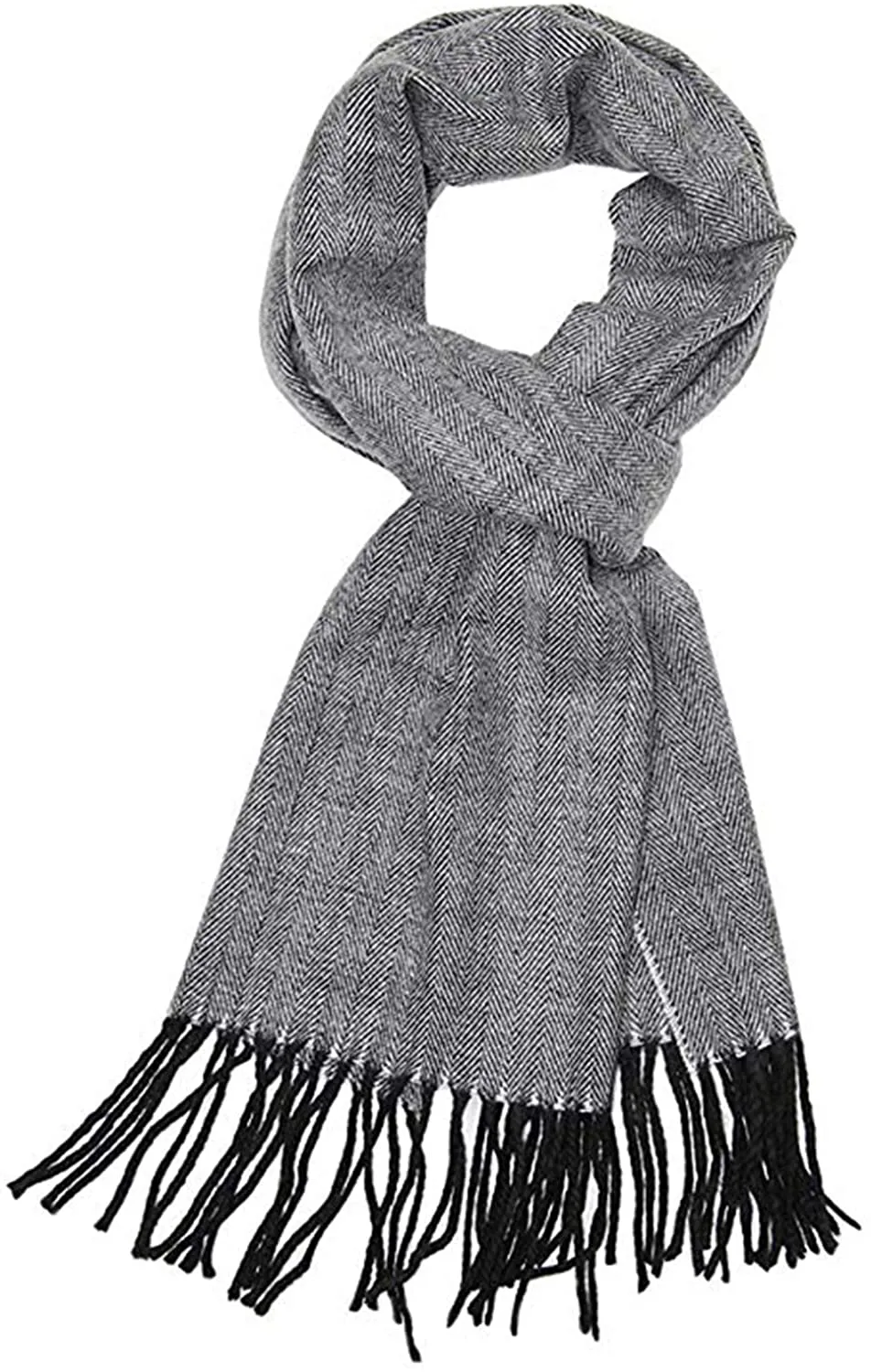 Runtlly Men'S Winter Scarf Soft Classic Cashmere Feel Scarves Unisex