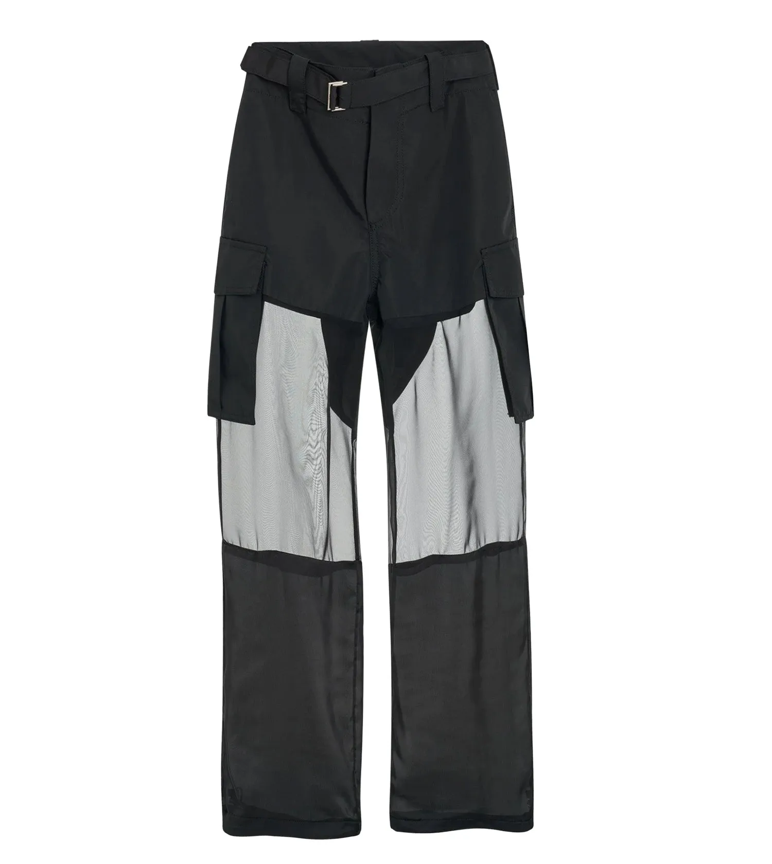 SACAI Straight Leg Fabric Combo Pants