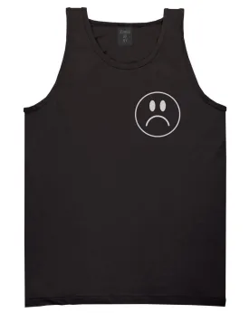 Sad Face Chest Mens Tank Top Shirt