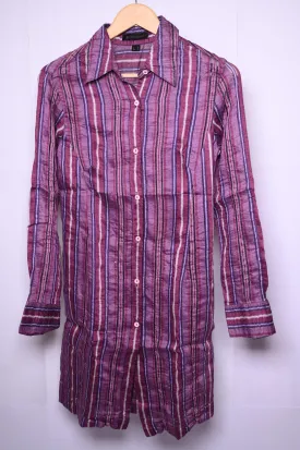 Saint Hillaire Purple Stripes Blouse