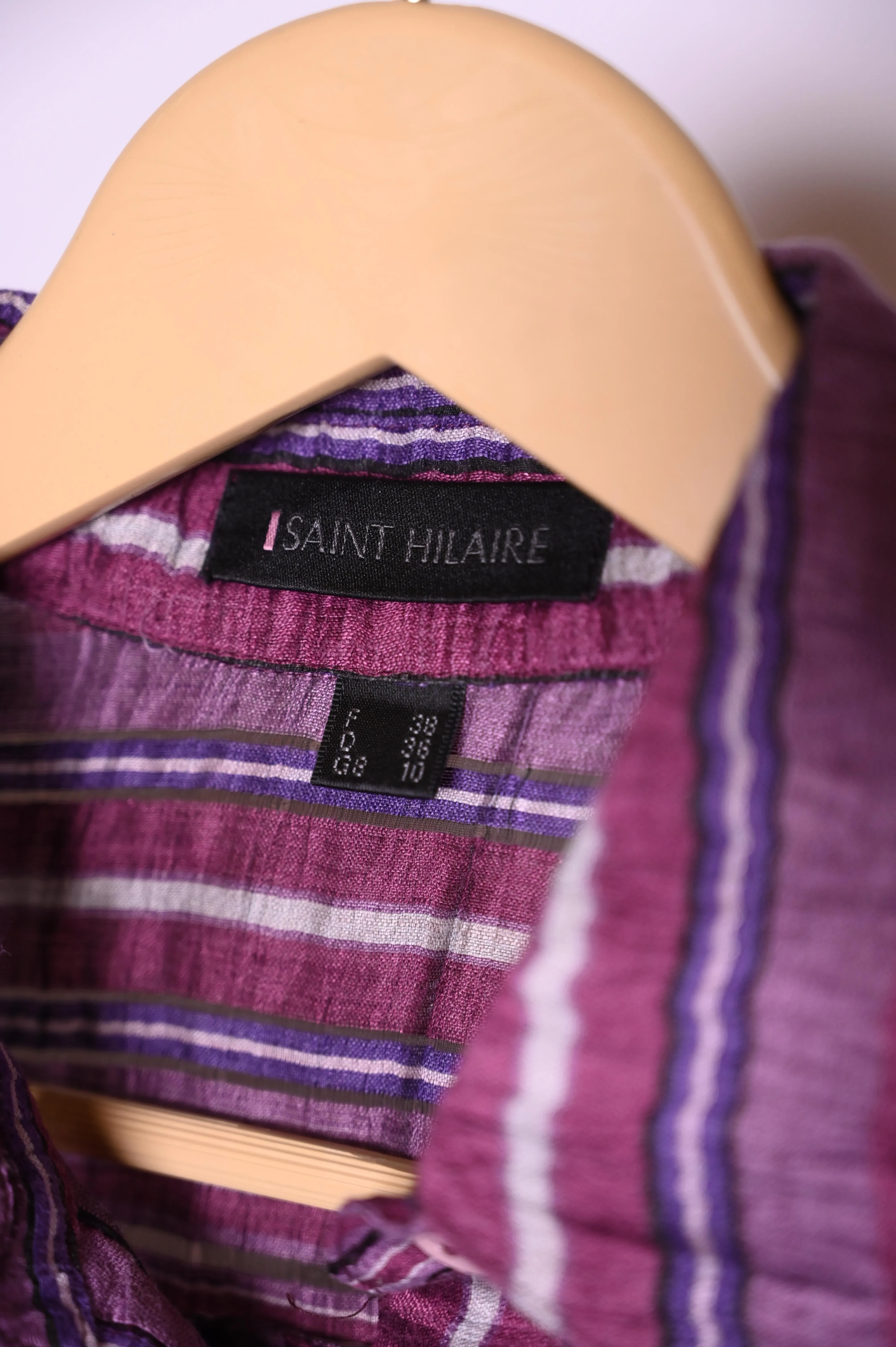 Saint Hillaire Purple Stripes Blouse