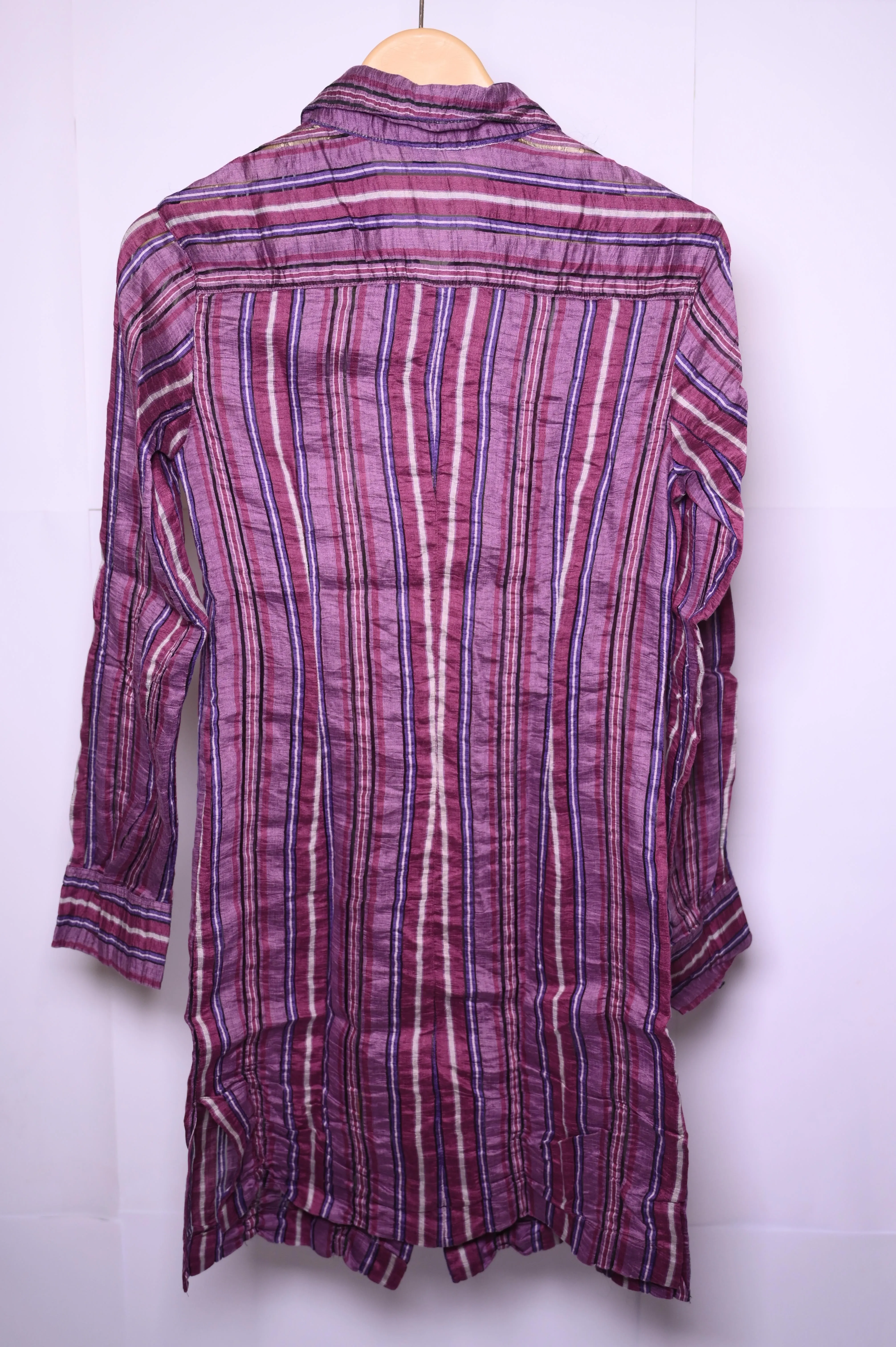 Saint Hillaire Purple Stripes Blouse