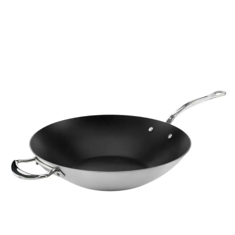 Samuel Groves Classic Non-Stick Stainless Steel Triply Wok