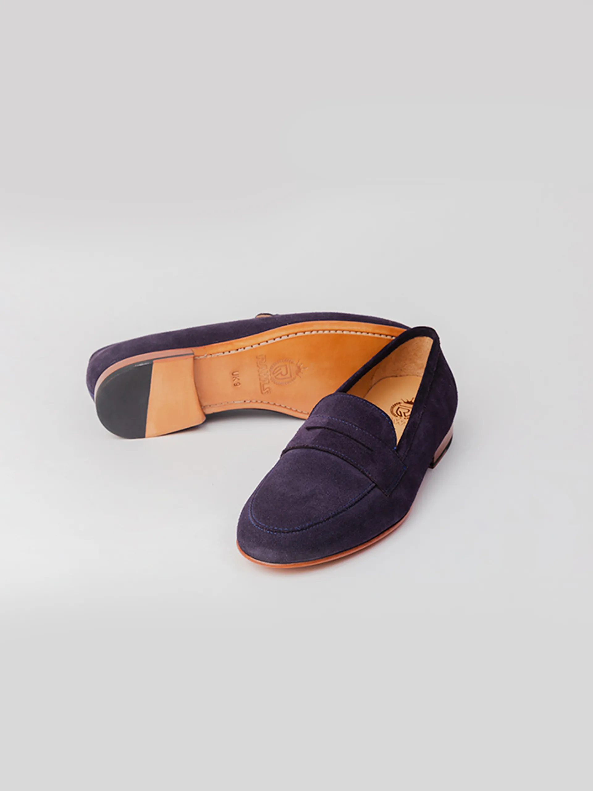 San Penny Loafer - Navy Suede