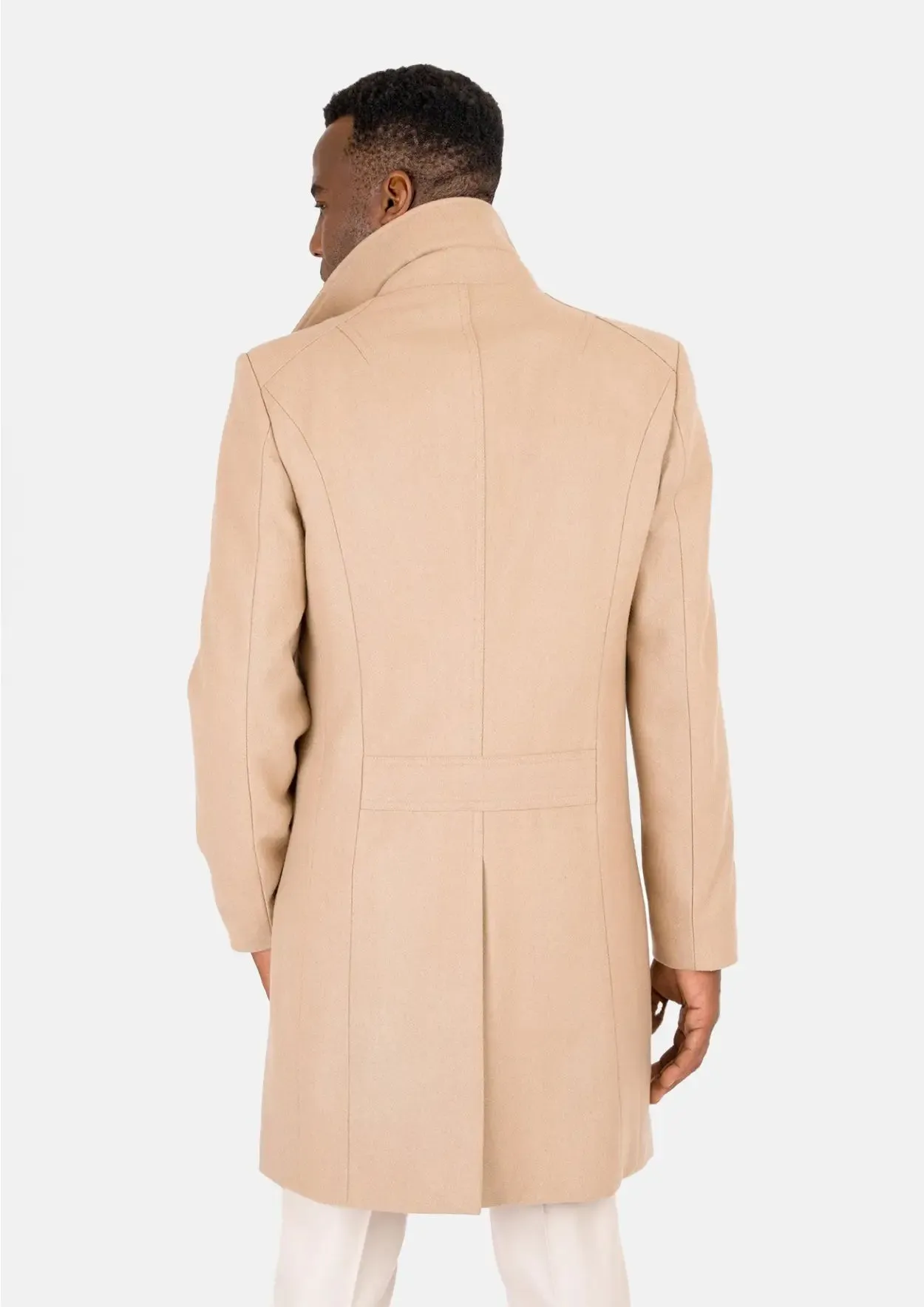 Sand Wool Signature Peacoat