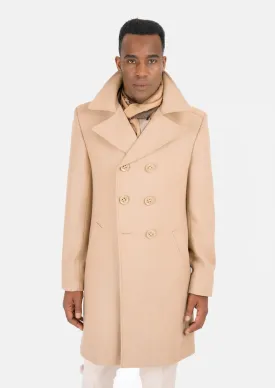 Sand Wool Signature Peacoat