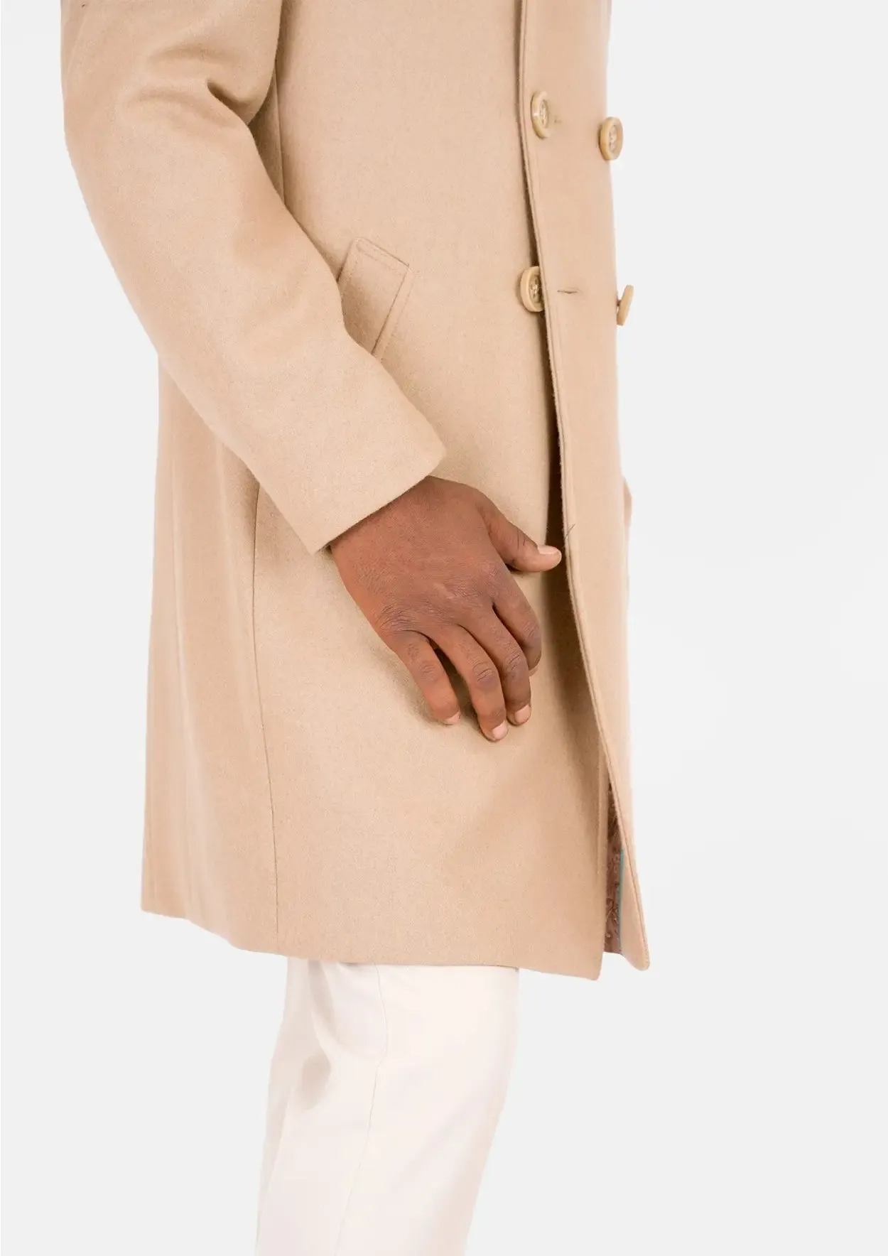 Sand Wool Signature Peacoat