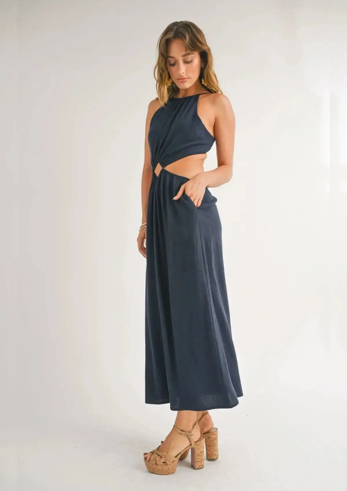 Sandy Cove Maxi Dress - Navy