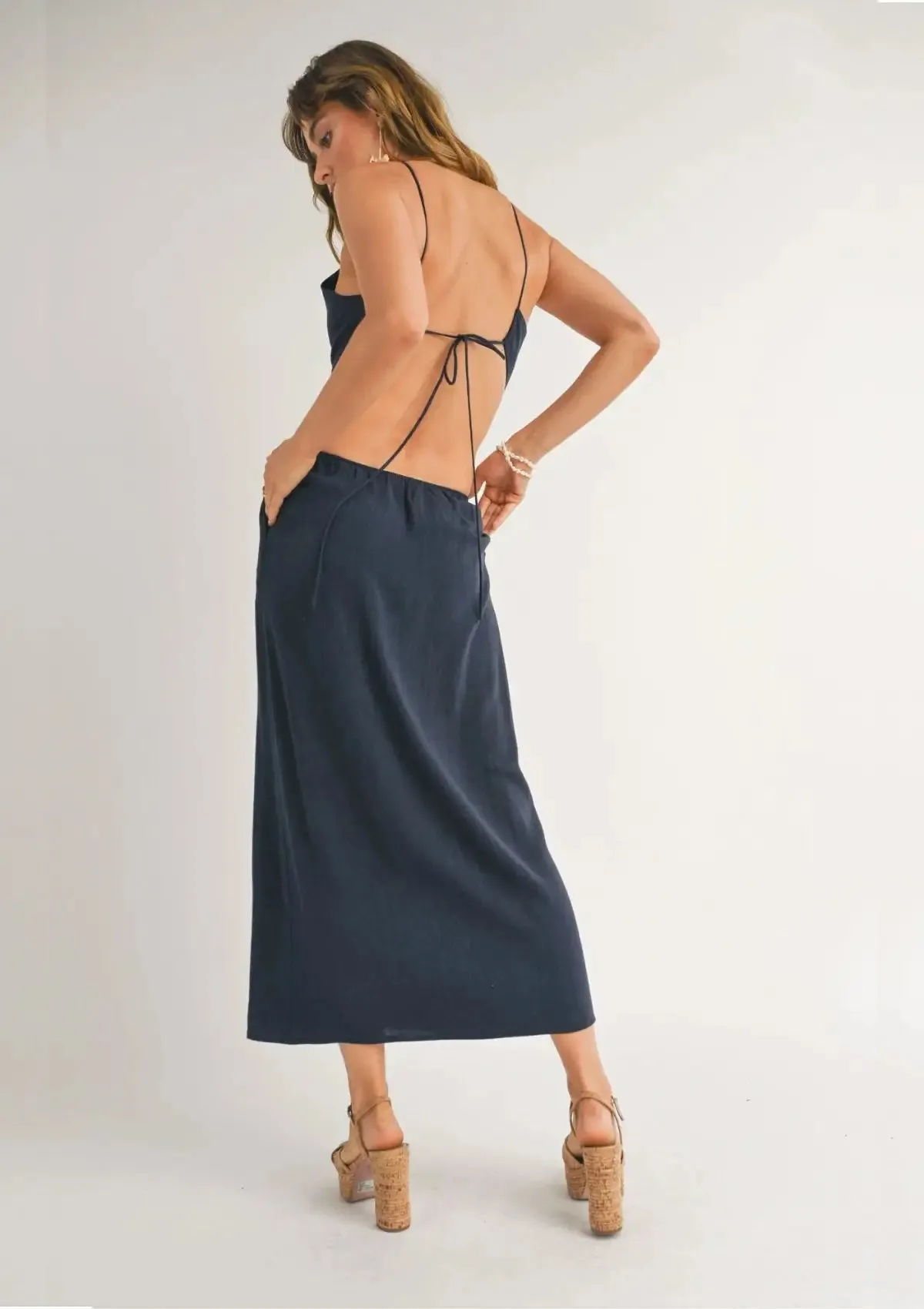 Sandy Cove Maxi Dress - Navy