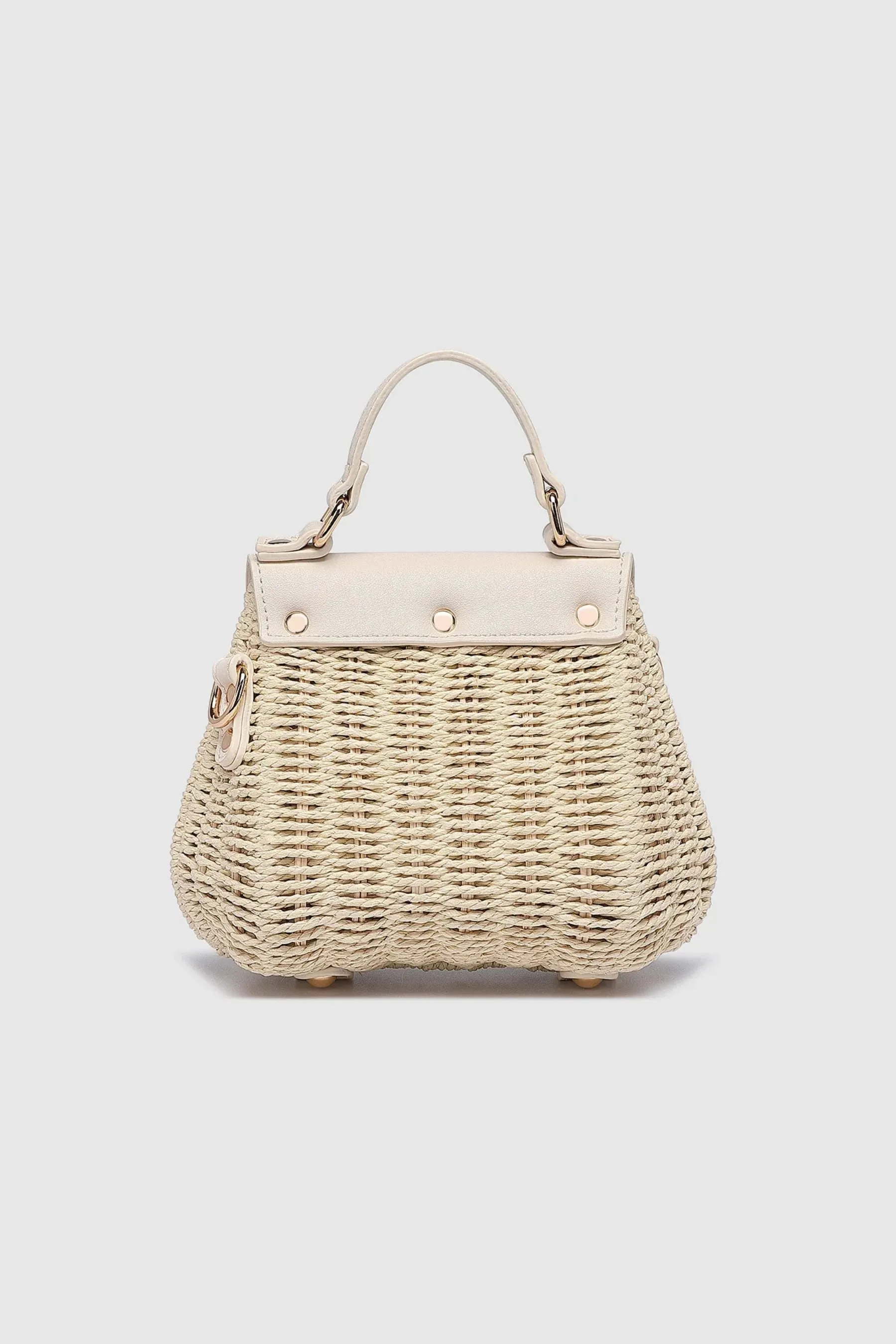 Sandy Raffia Crossbody Bag | Vanilla