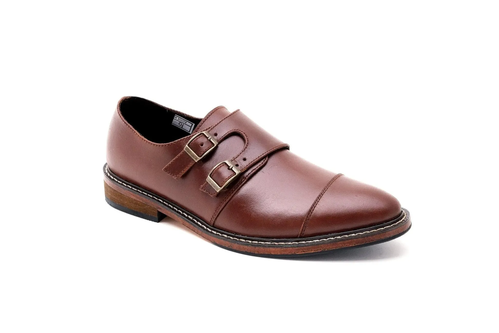 SANTIAGO Double Monkstrap Oxford - Walnut