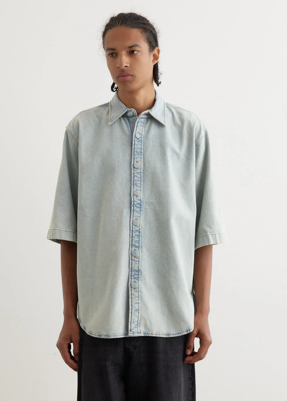 Santropi U Soft Denim Bleach Shirt