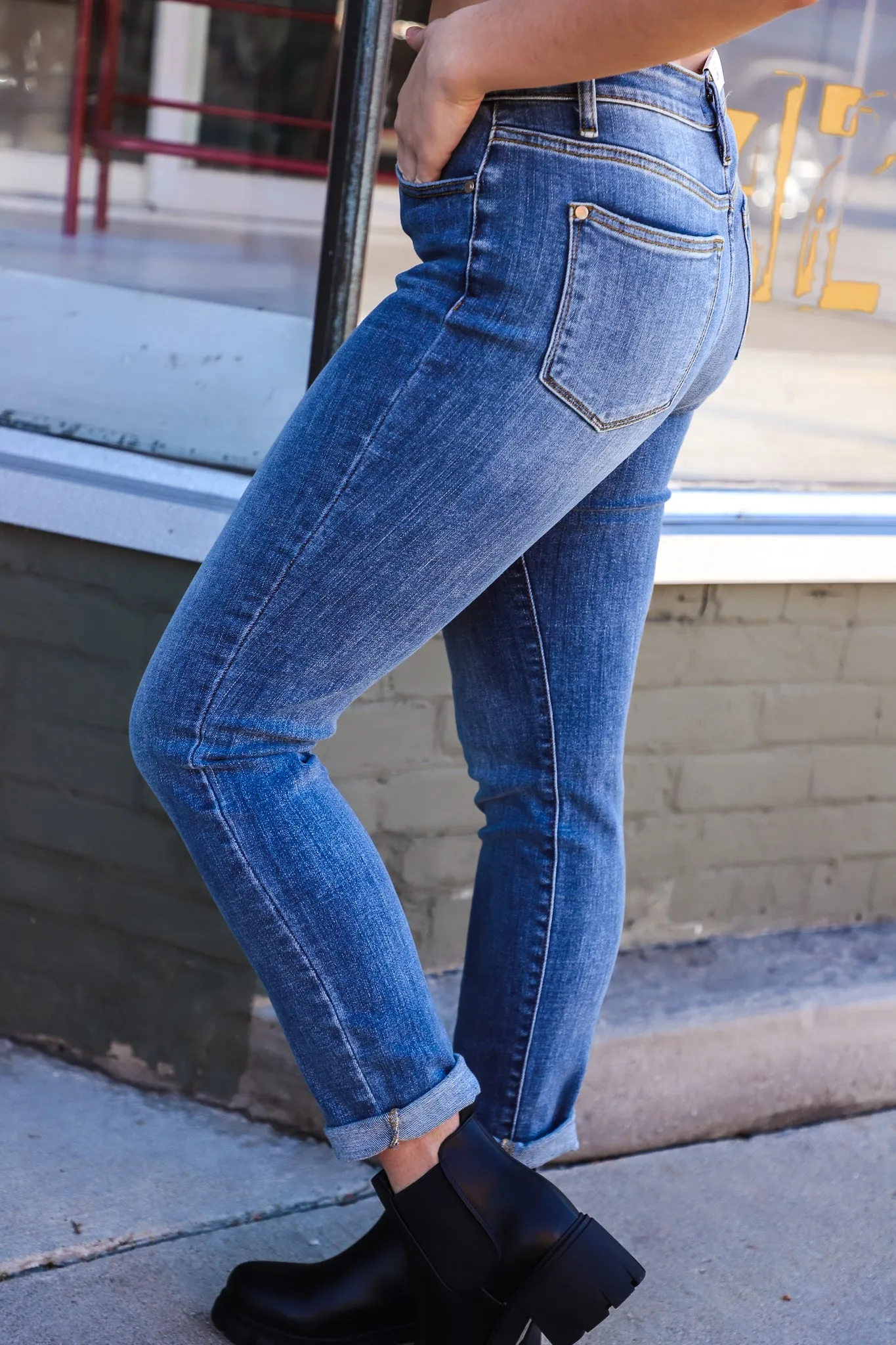 Sara Judy Blue Slim Fit Jeans