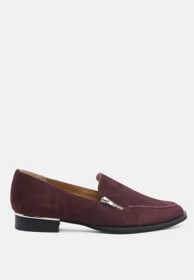 Sara Suede Slip-On Loafers