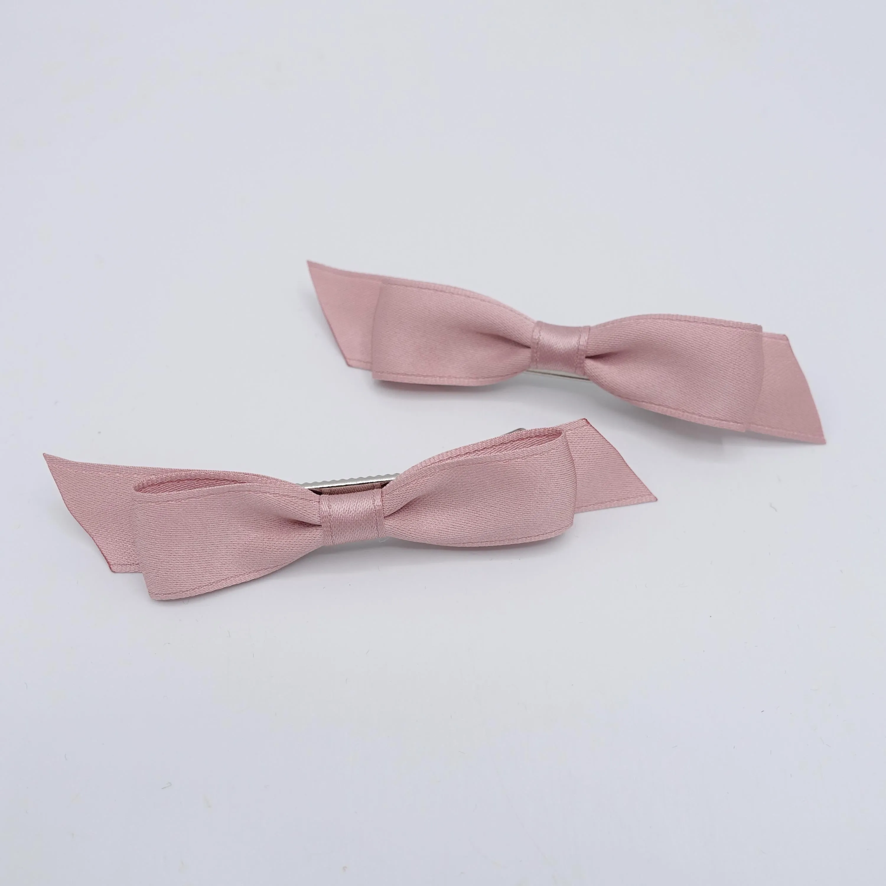 satin bow set, small hair bow, satin bow for women