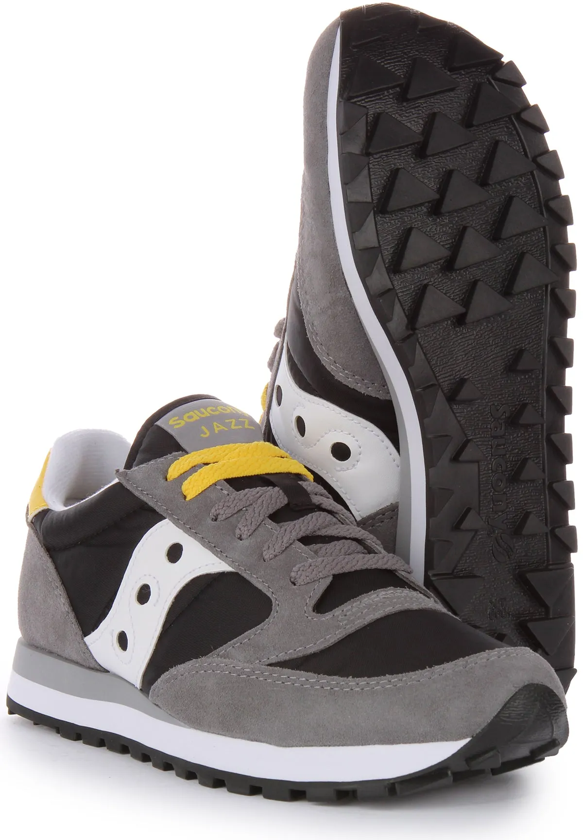 Saucony Jazz Original In Grey Black For Men