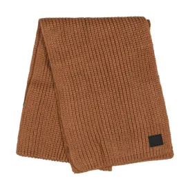 scarf chunky knit - peanut