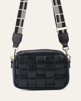 SCARLETT CROSS BODY BAG BLACK LEATHER