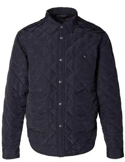 Schott NYC - Down-filled Quilted Shirt Jacket - Black