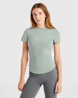 Sculpt T Shirt - Muted Sage