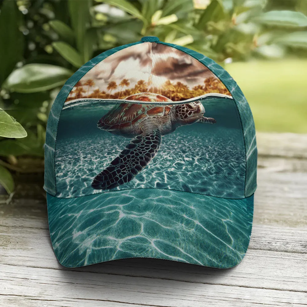 Sea Turtle Ocean Theme Baseball Cap Coolspod