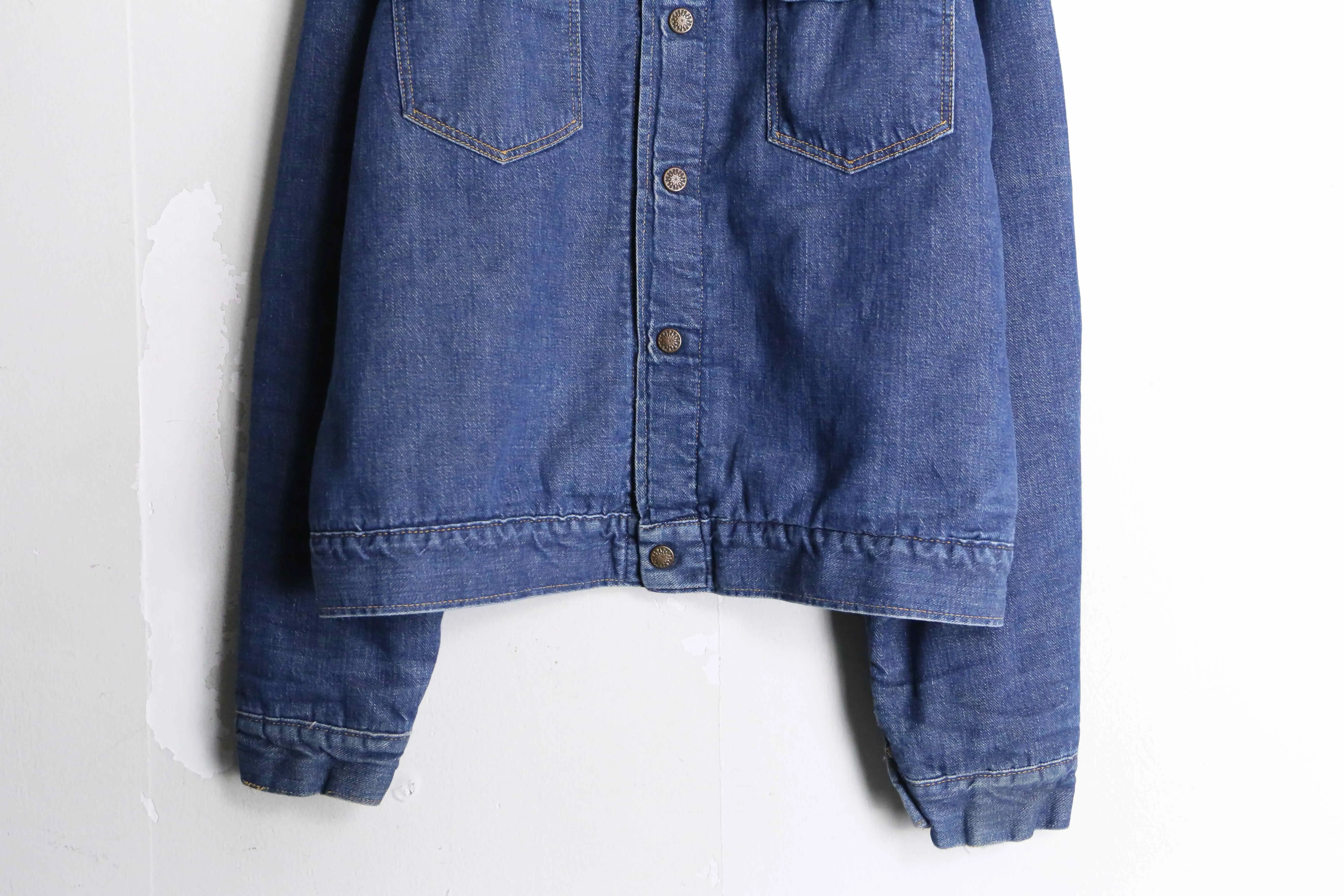 “Sears” indigo blue type tracker denim jacket