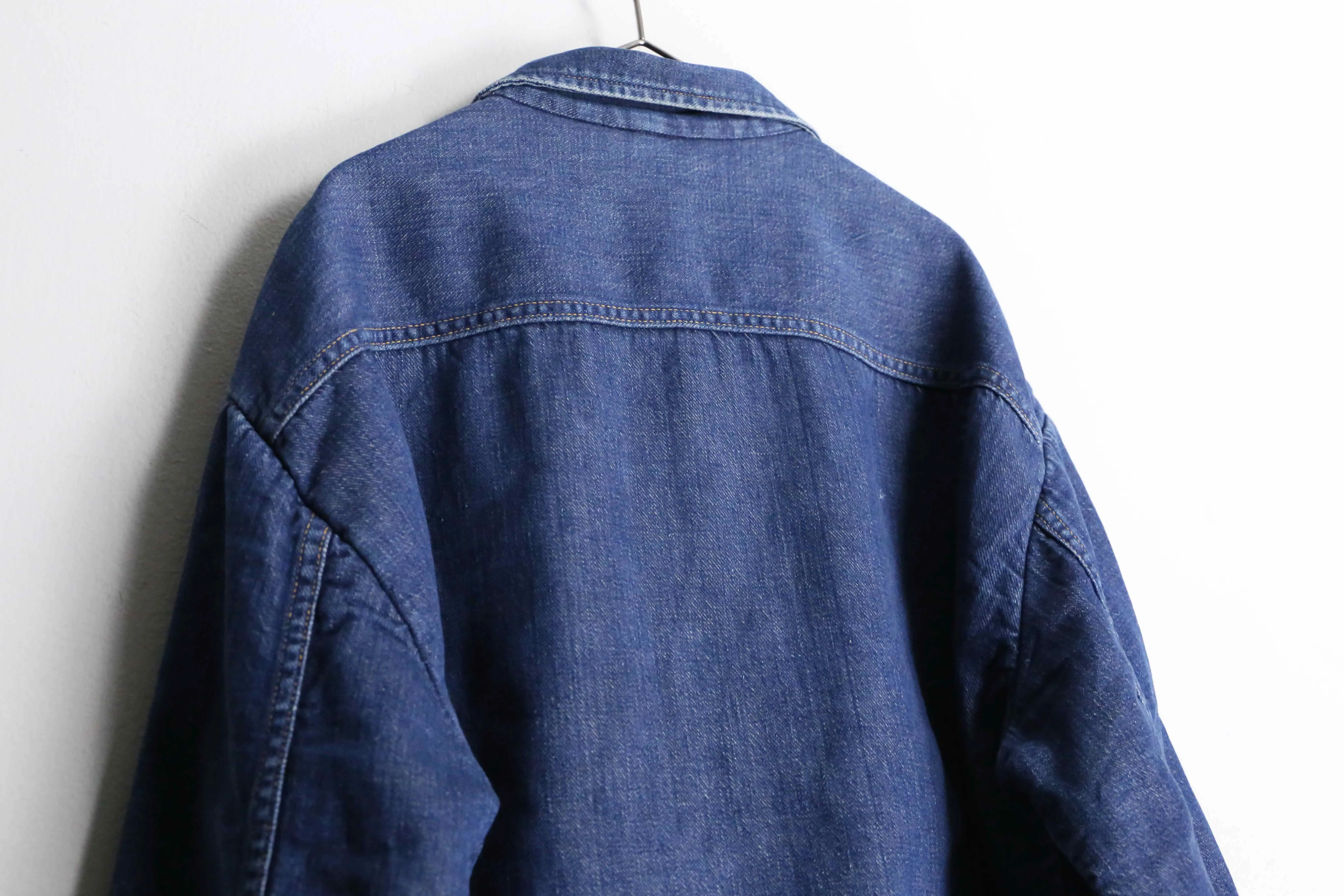 “Sears” indigo blue type tracker denim jacket