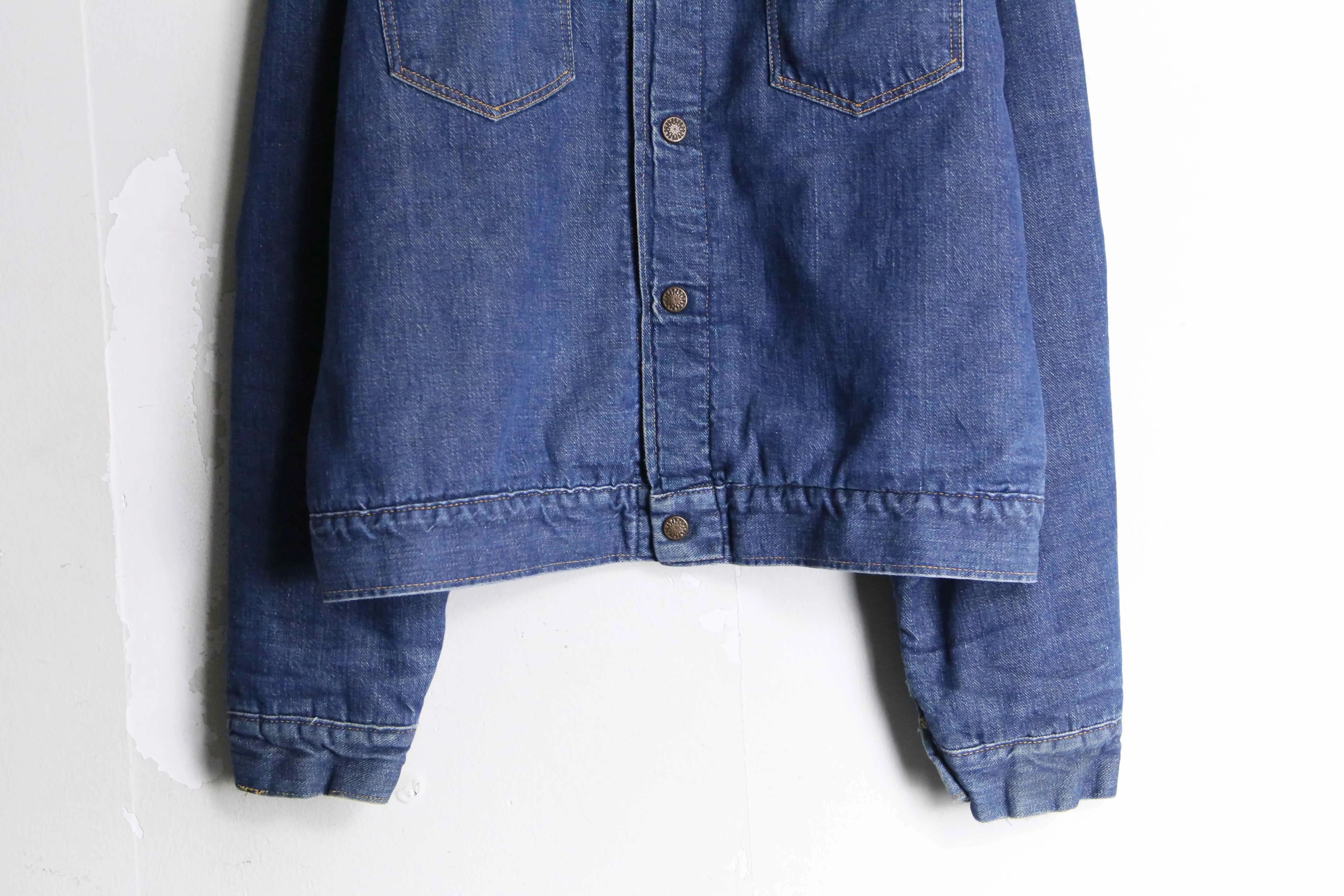 “Sears” indigo blue type tracker denim jacket