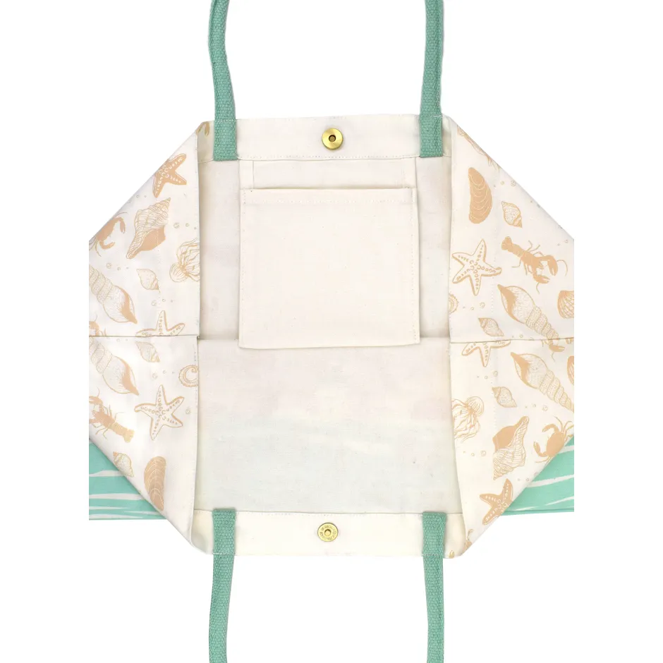 Seashells Large Canvas Tote Bag