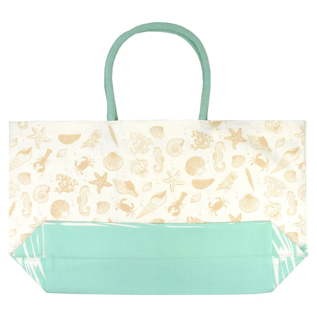 Seashells Large Canvas Tote Bag