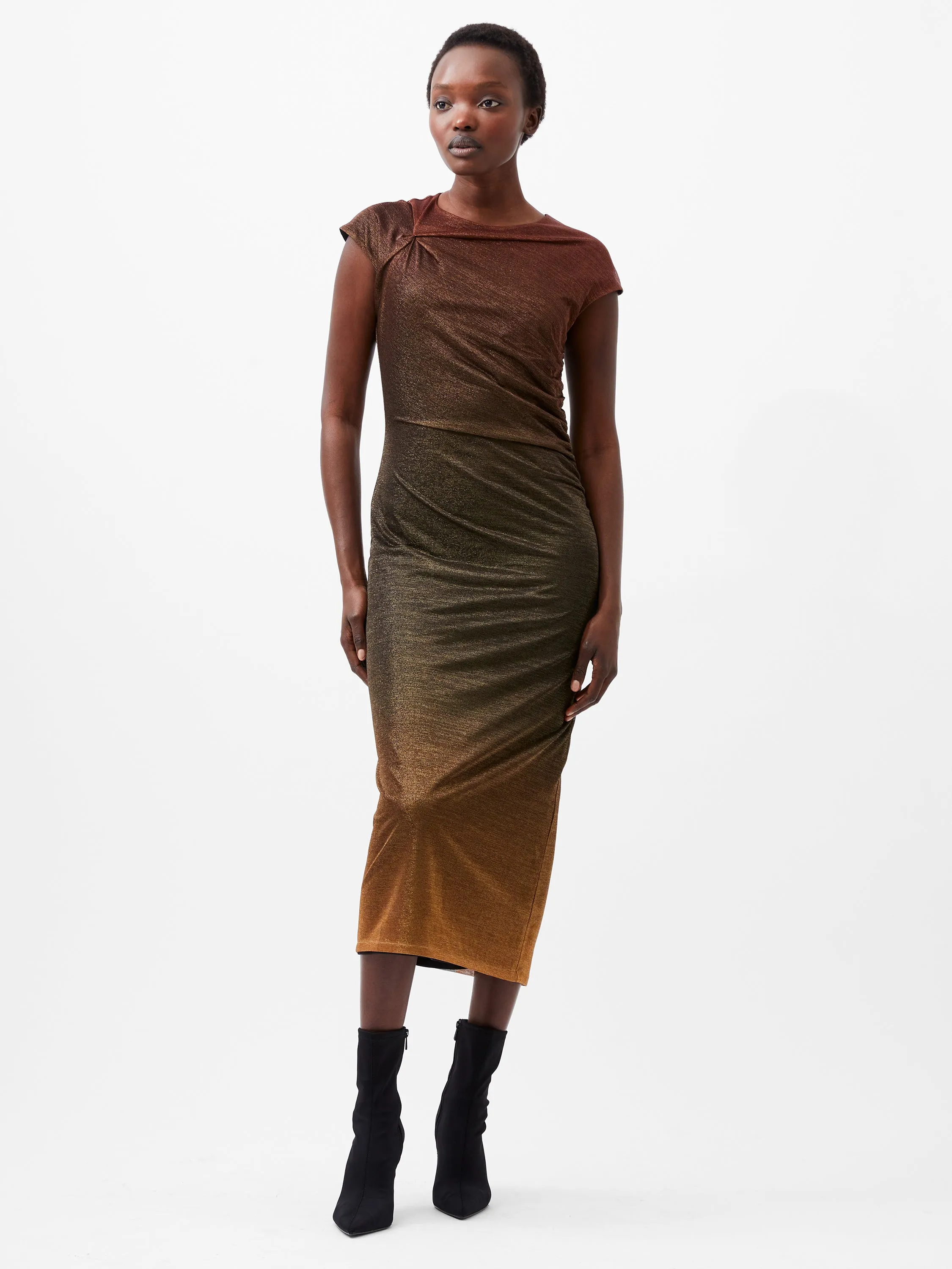 Sela Lurex Midi Dress