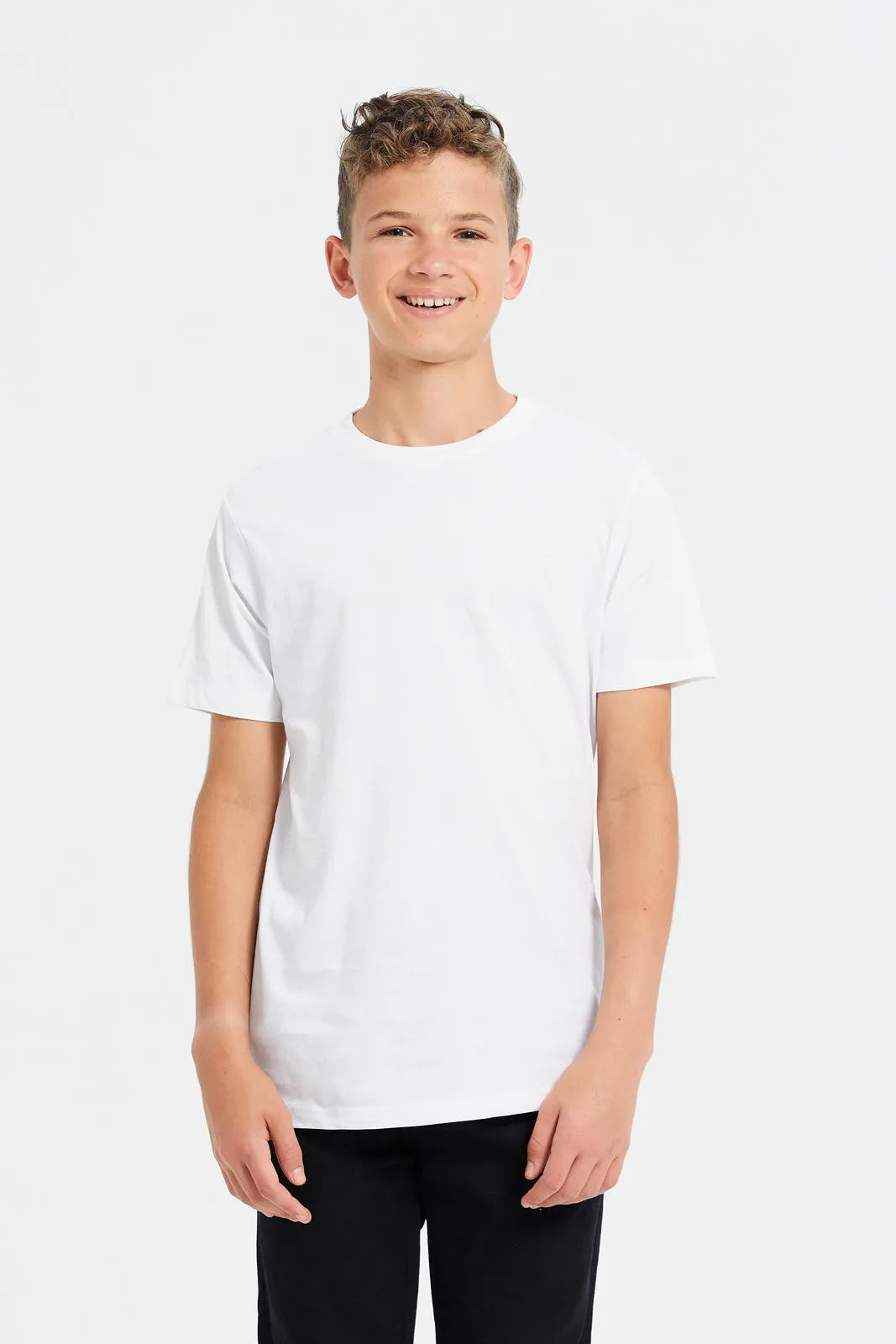 Senior Boys Grey And White Grey Shirt With Tee (2 Piece)