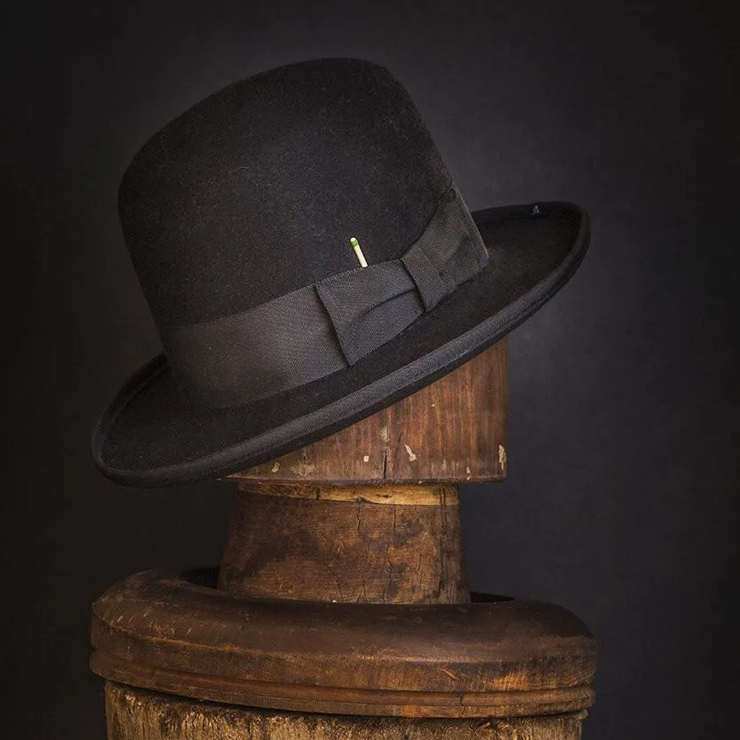 Serenade Felt Bowler Fedora In Black