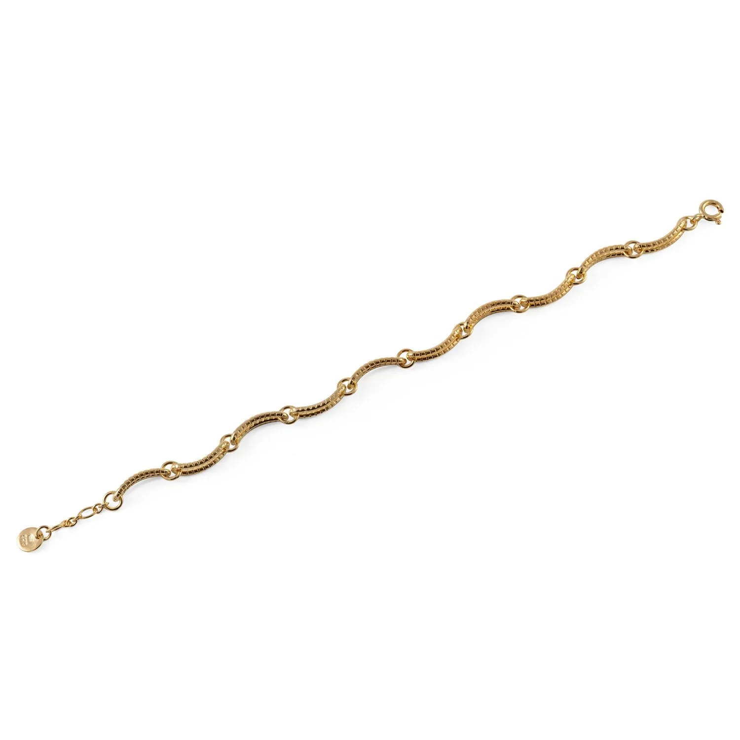 Serpentine Chain Bracelet - Gold