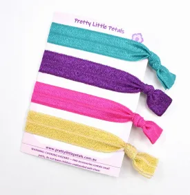 Set of 4 Elastic Hair Ties