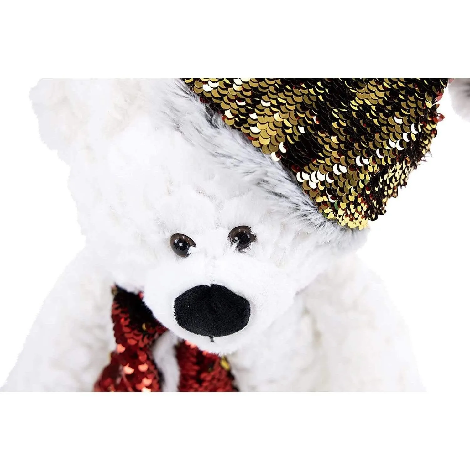 Set of Three Flip Sequins Holiday Bears