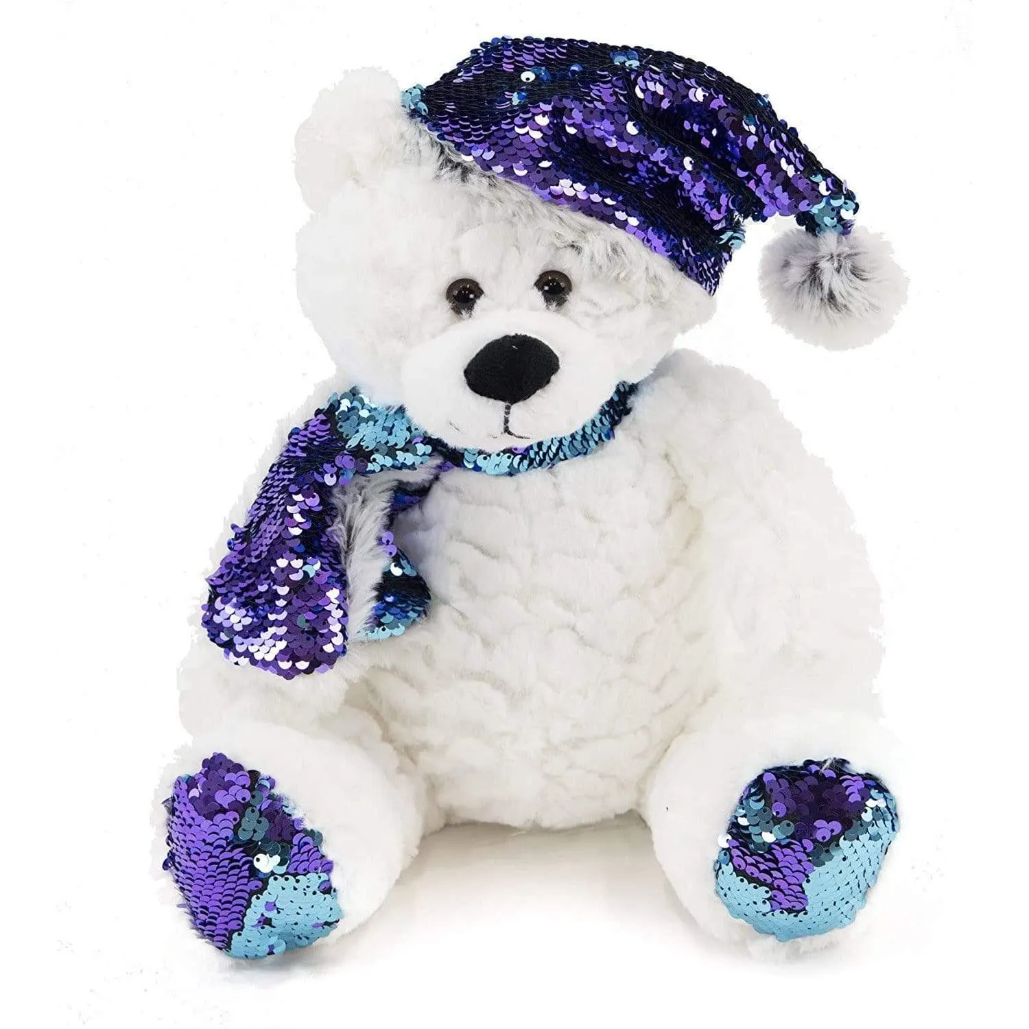 Set of Three Flip Sequins Holiday Bears