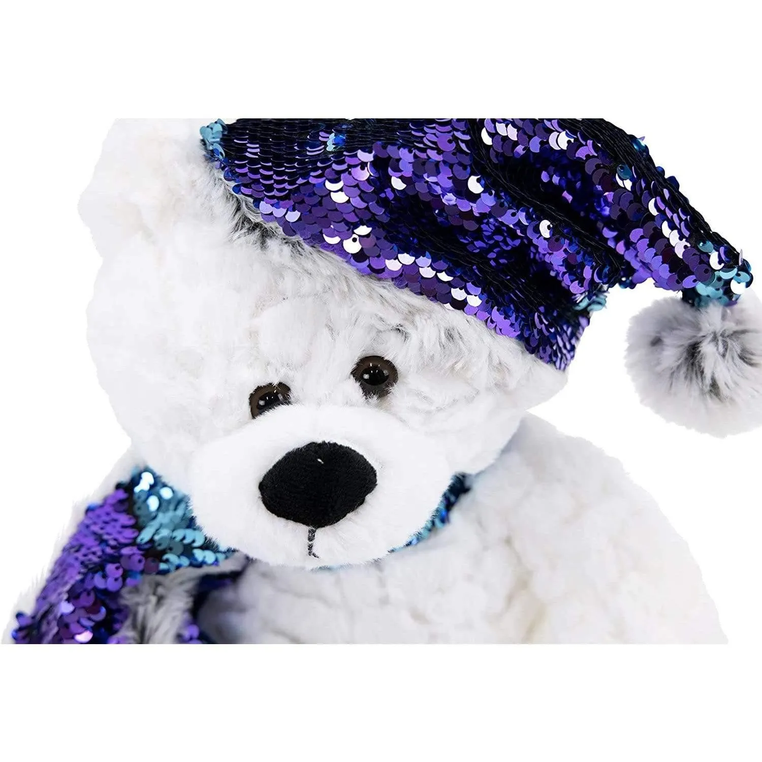 Set of Three Flip Sequins Holiday Bears