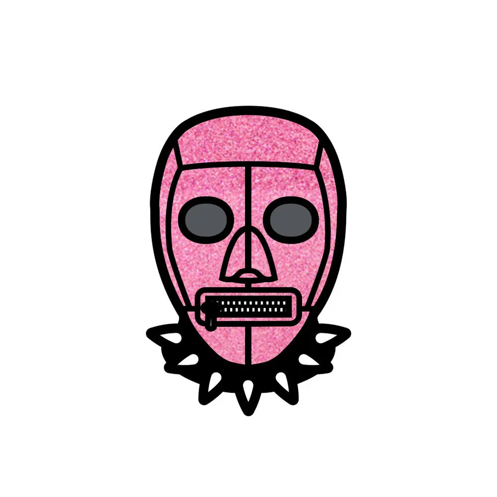 Sex Toy Pin Pink Bondage Mask