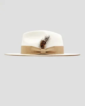 SG Ferguson Fedora Hat - Ivory