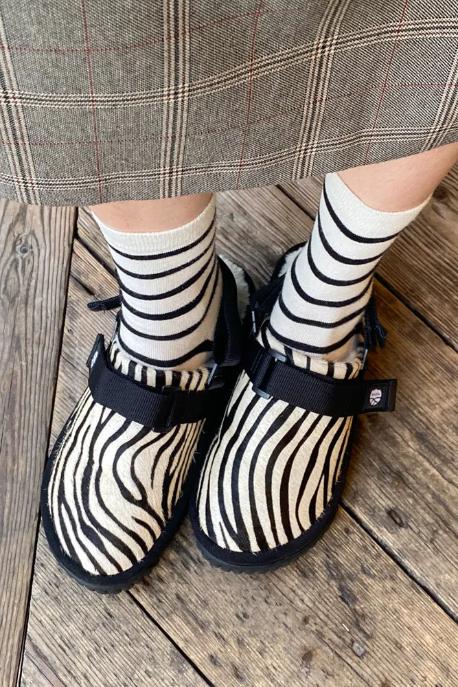 Shaka Zebra Platform Snug Clogs