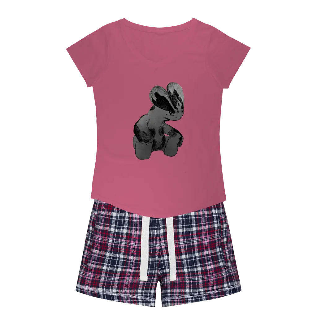 Shamrock Women's Sleepy Tee and Flannel Short