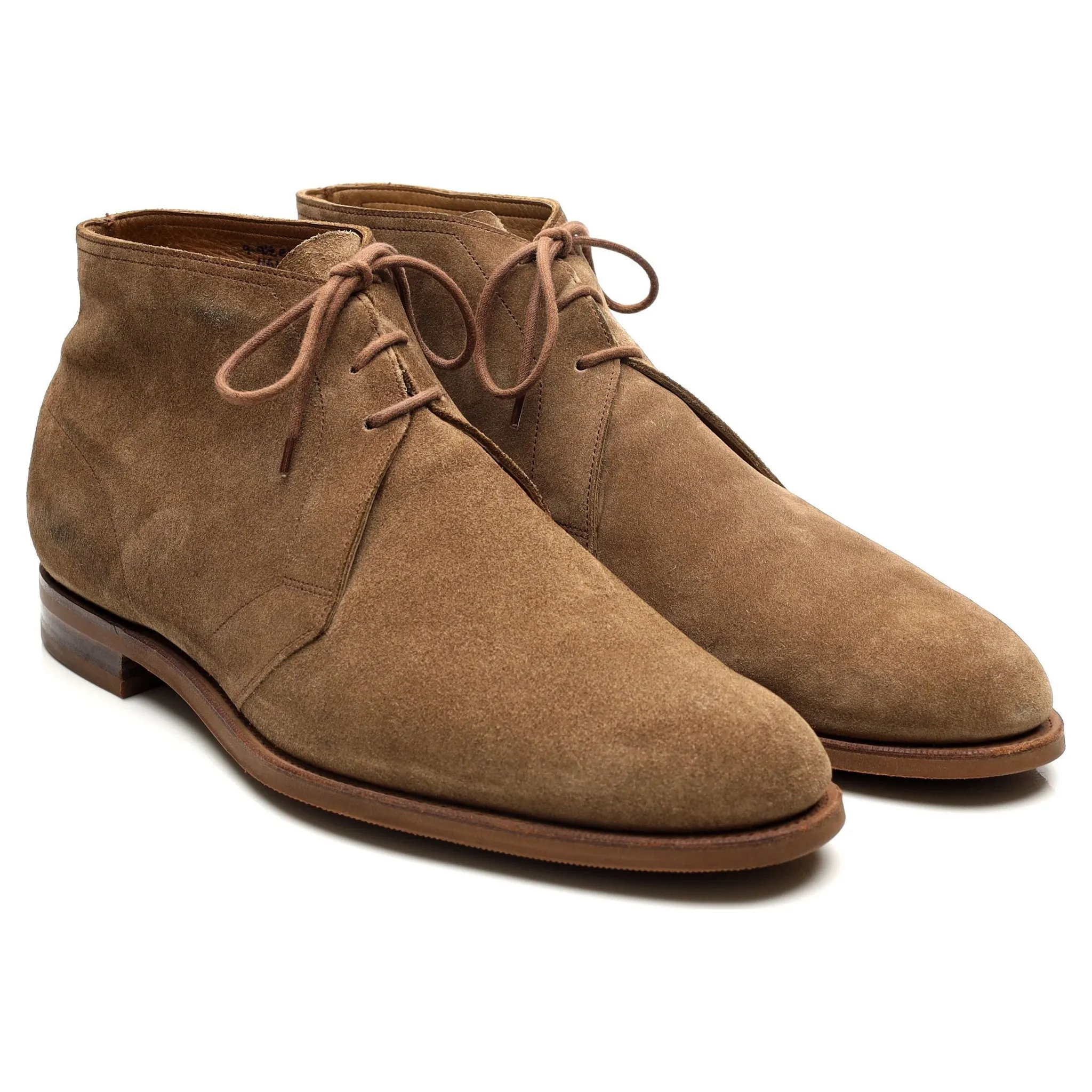 'Shanklin' Light Brown Suede Chukka Boots UK 9 E