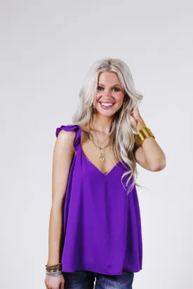 Share The Love Purple Tank Top