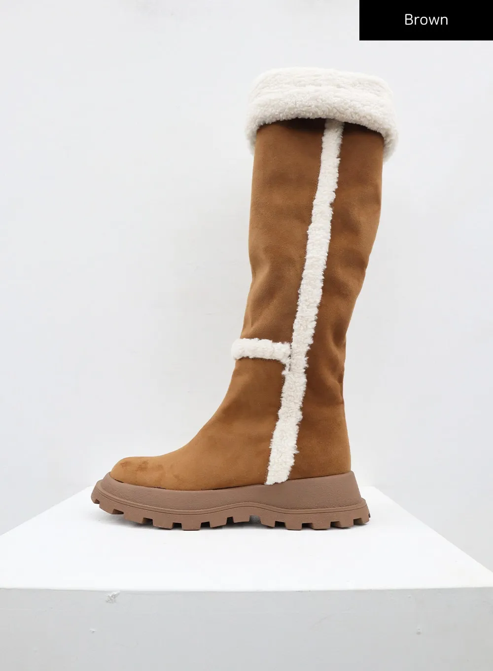 Shearling Knee High Boots CD12